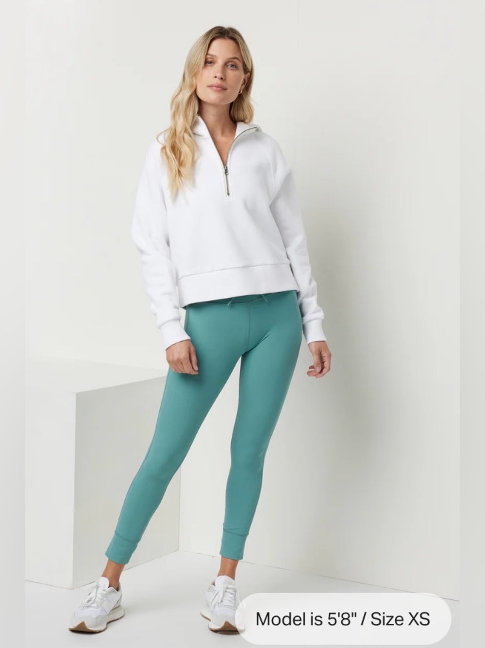 Vuori Restore Half-Zip Hoodie ~ White - Picture 3 of 12